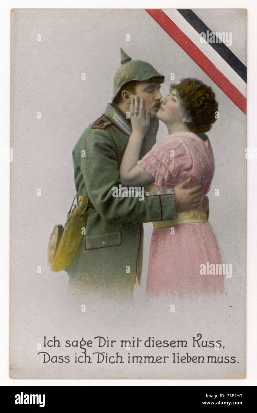 WW1 POSTKARTE DEUTSCH 1915 Stockfoto