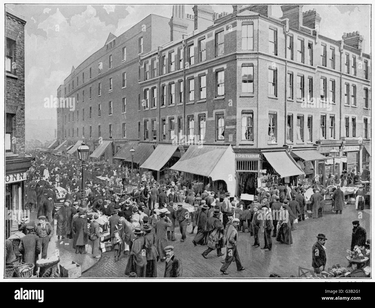 Die Juden Markt, Wentworth Street, London Datum: 1897 Stockfoto