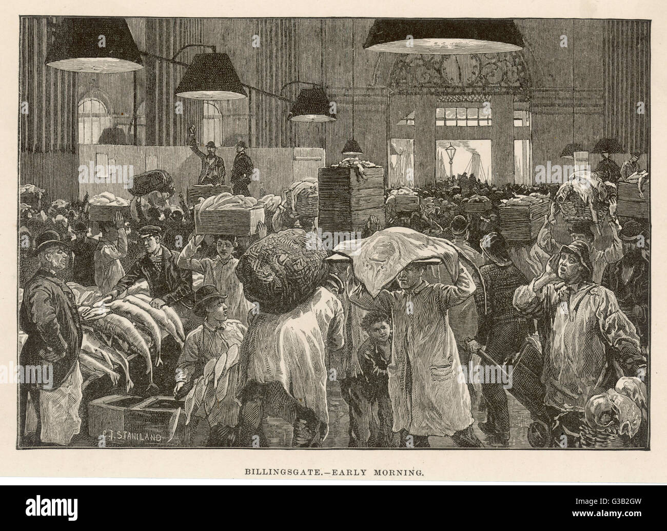 BILLINGSGATE 1883 Stockfoto