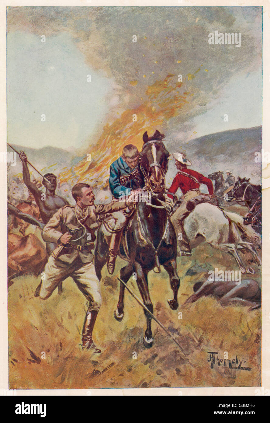 ZULU-KRIEG 1879 Stockfoto