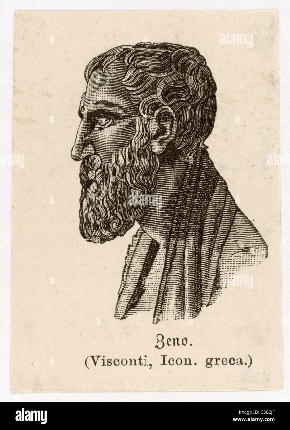 Zeno von Citium (ca. 334 BCcirca 262 BC) - ein griechisch Philosoph Cyprian Herkunft aus Kition - Begründer der stoischen Philosophie.      Datum: ca. 262 v. Chr. Stockfoto