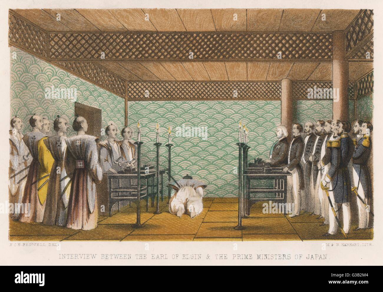 ELGIN IN JAPAN 1858 - 2 Stockfoto