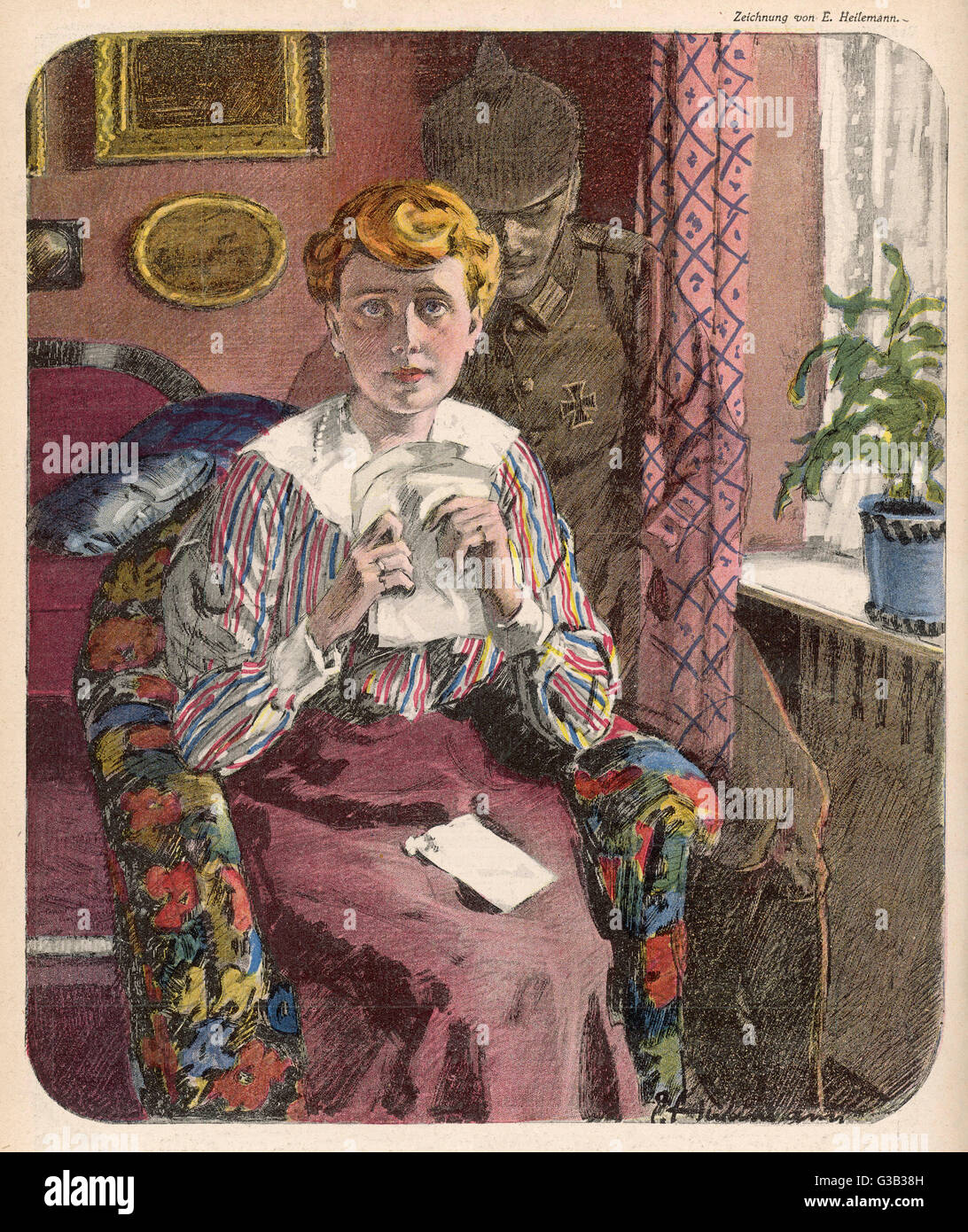 WWI/NACHRICHTEN VON DER FRONT Stockfoto