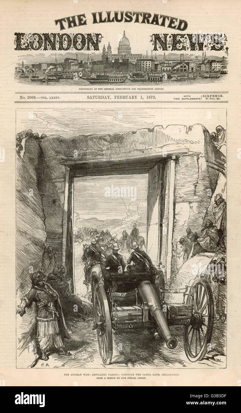 1879/KRIEG IN AFGHANISTAN Stockfoto
