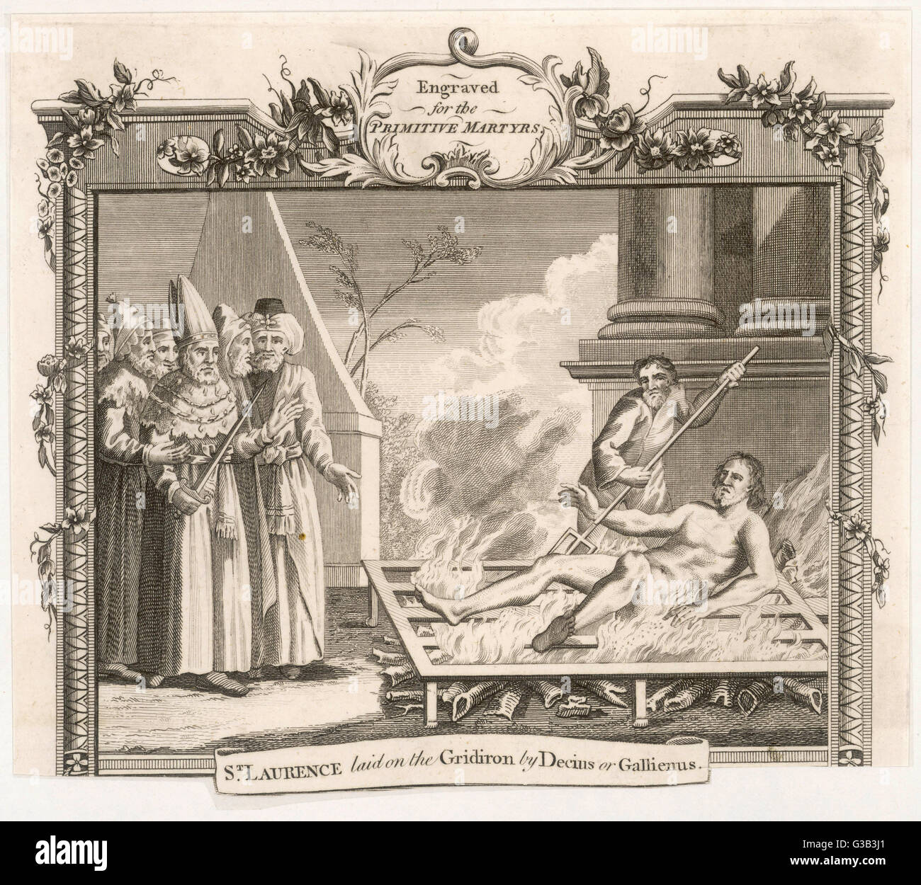 ST LAURENCE GEGRILLT Stockfoto