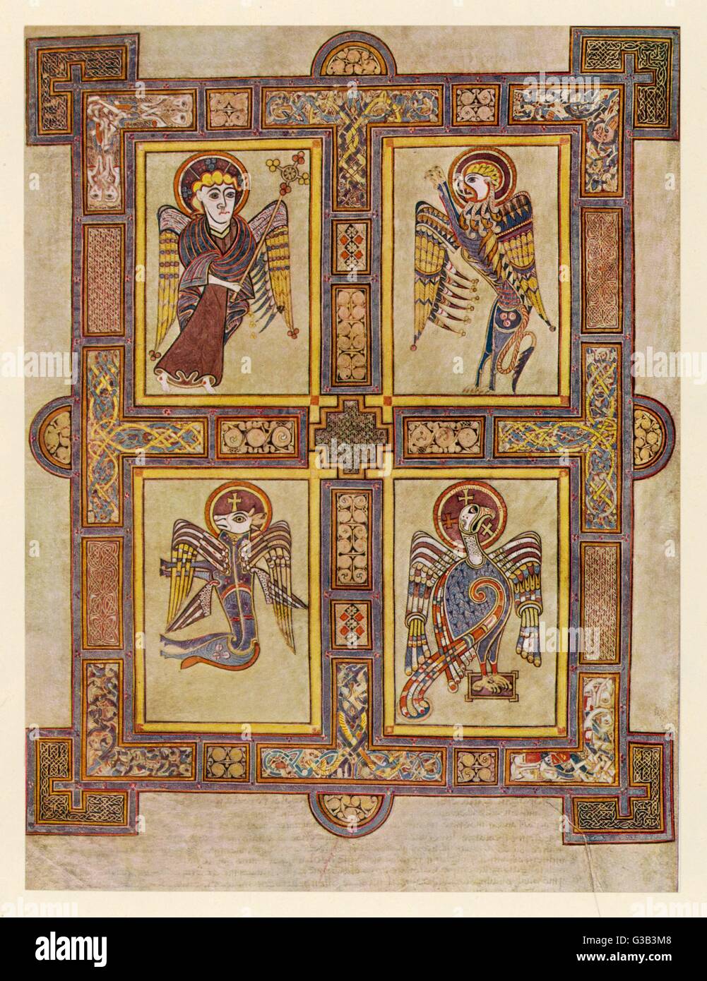 DIE evangelische Symbole Datum: 8. Jahrhundert Stockfoto