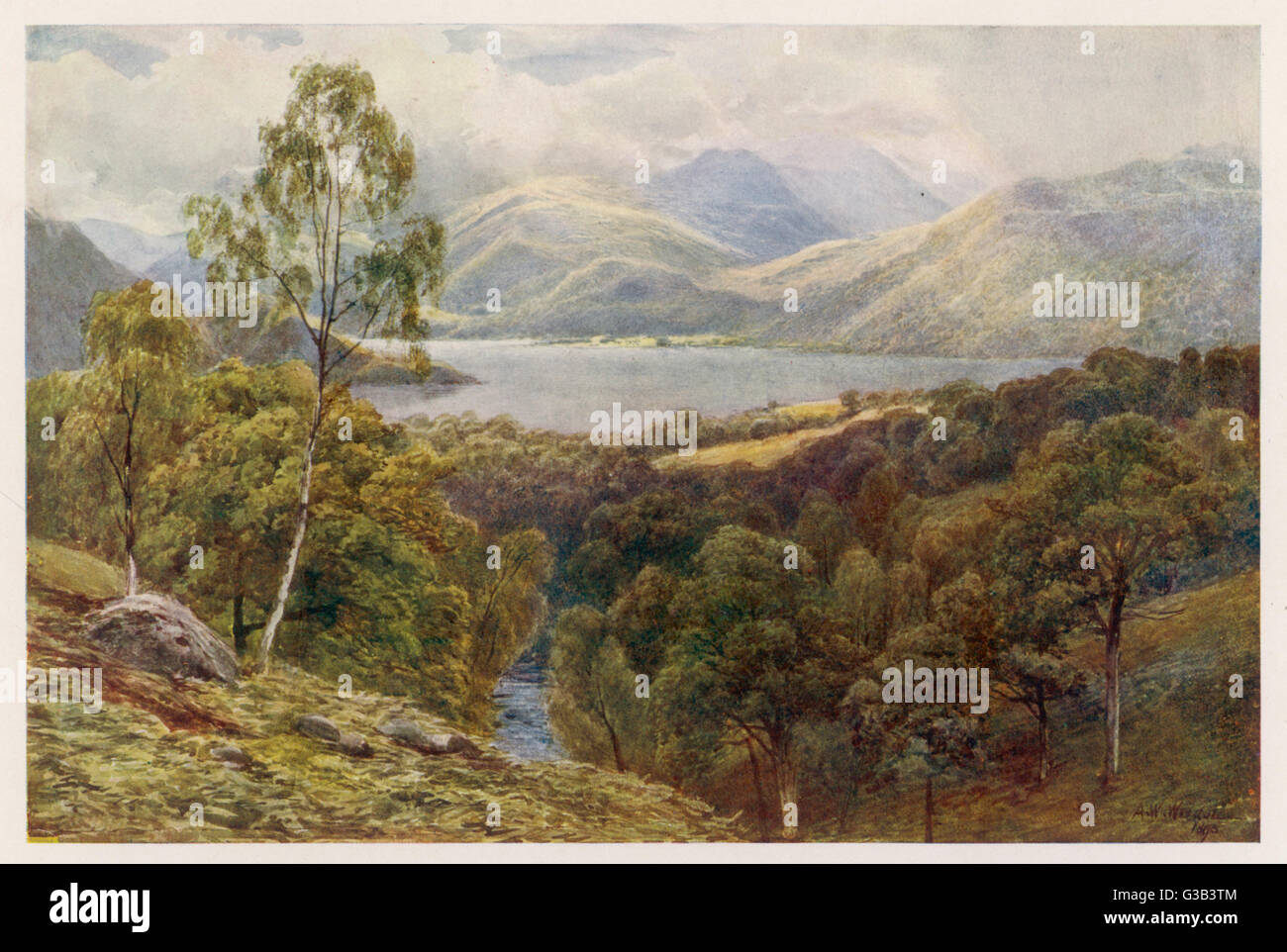 Sottobicchiere In Legno MDF Ullswater Lake District - 9 Cm, Con Base In Sughero, Idea Regalo UK #16358 - 2