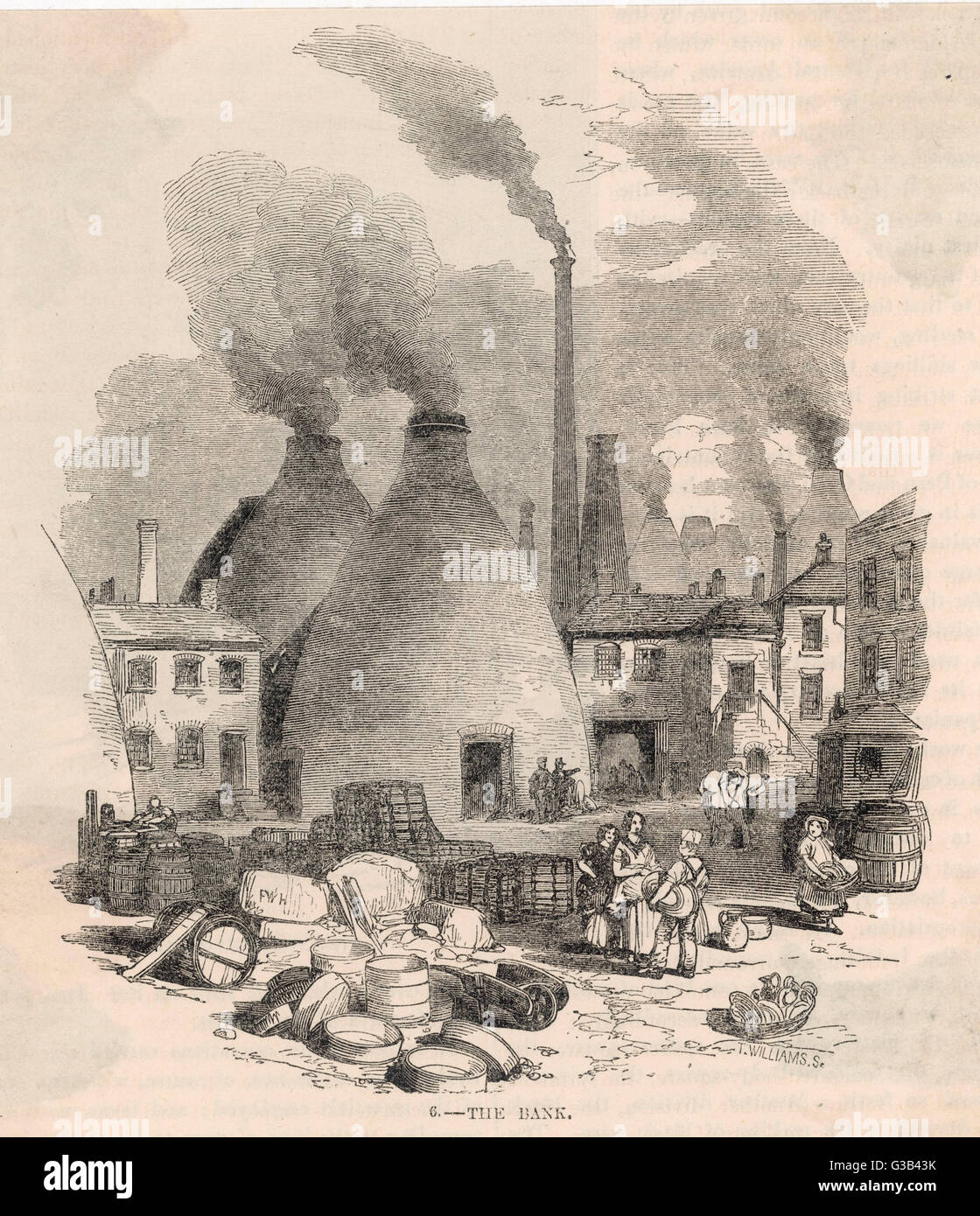 Eine Szene an der Staffordshire Potteries.         Datum: 1852 Stockfoto