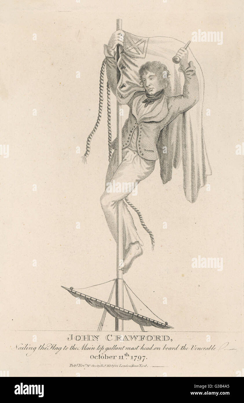 Britischen Matrosen 1797 Stockfoto