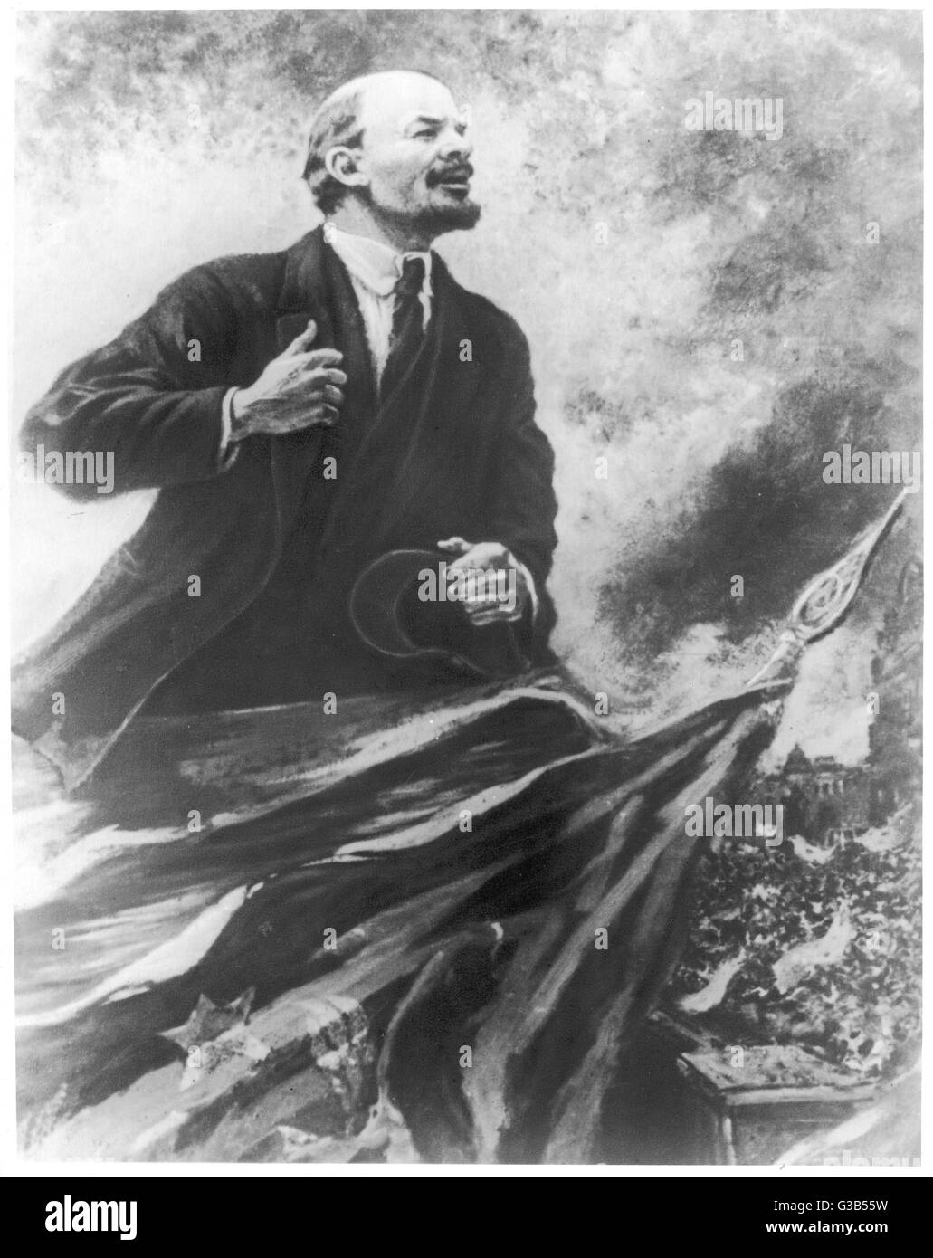 Lenin zu Rede Stockfoto