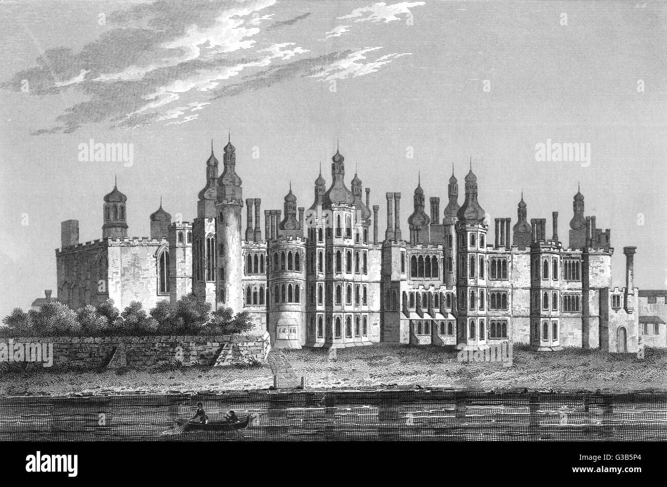 Schloss Richmond, Surrey, errichtet von Henry VII Datum: Anfang des 16. Jahrhunderts Stockfoto