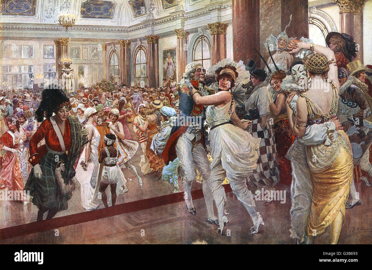 MITTERNACHTSBALL IN SAVOY Stockfoto