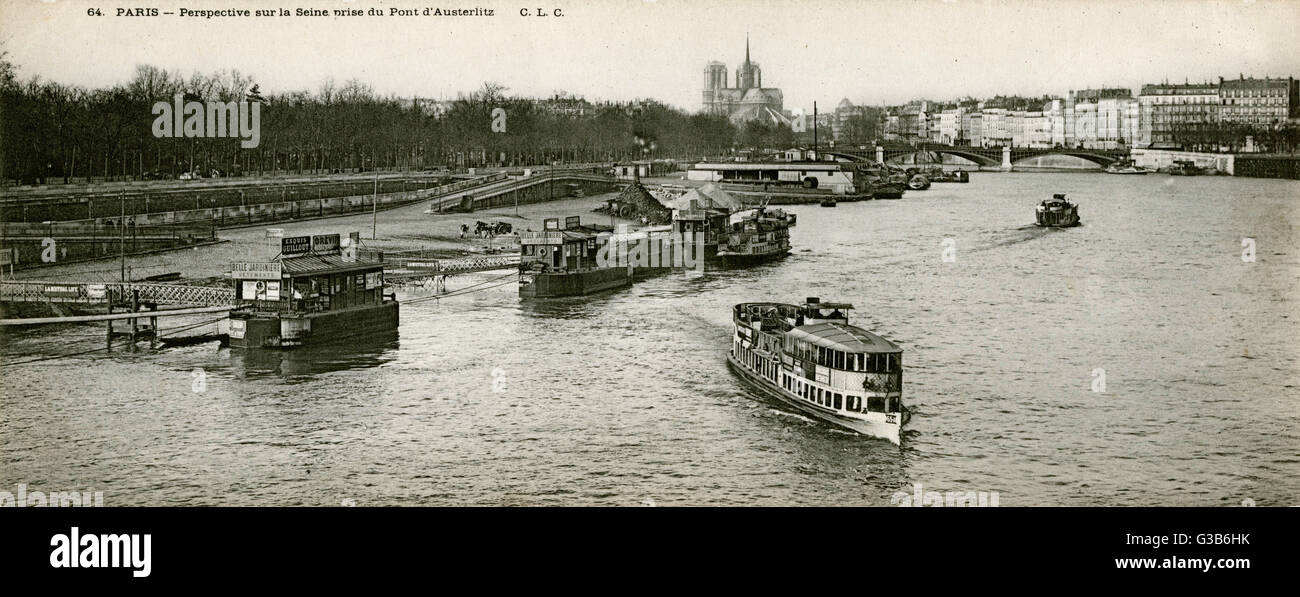 Fluss Seine, Paris Stockfoto