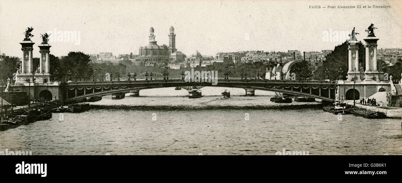 PARIS/BRIDGE/ALEXANDRE Stockfoto