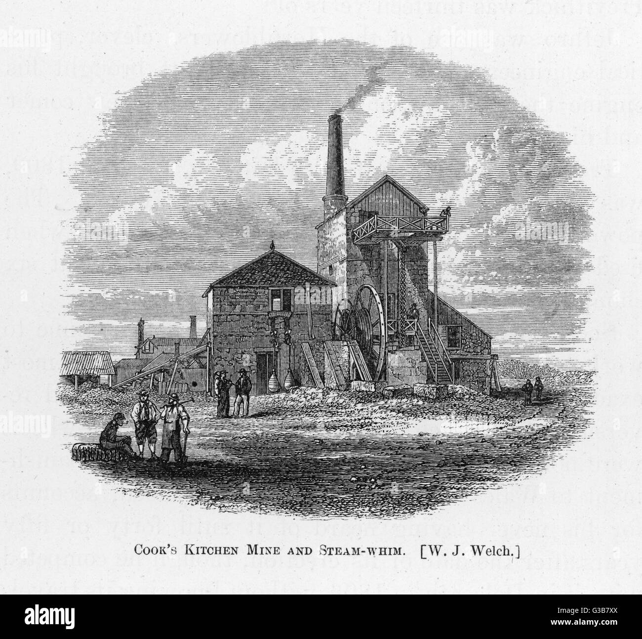 Richard Trevithick senior des Dampf-Laune des Kochs Küche Mine, Cornwall Datum: um 1800 Stockfoto