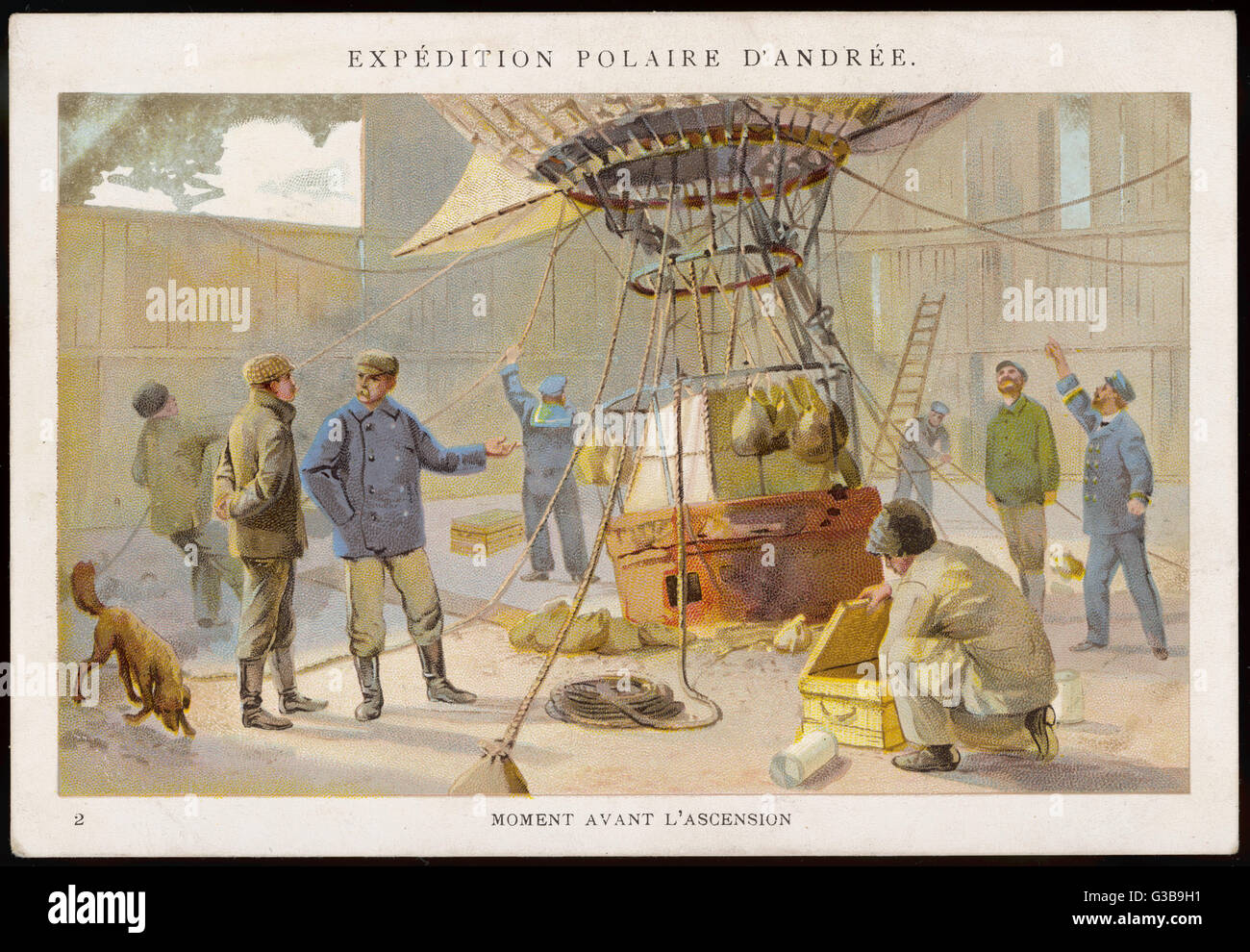 Vor der Abreise Andree Stockfoto