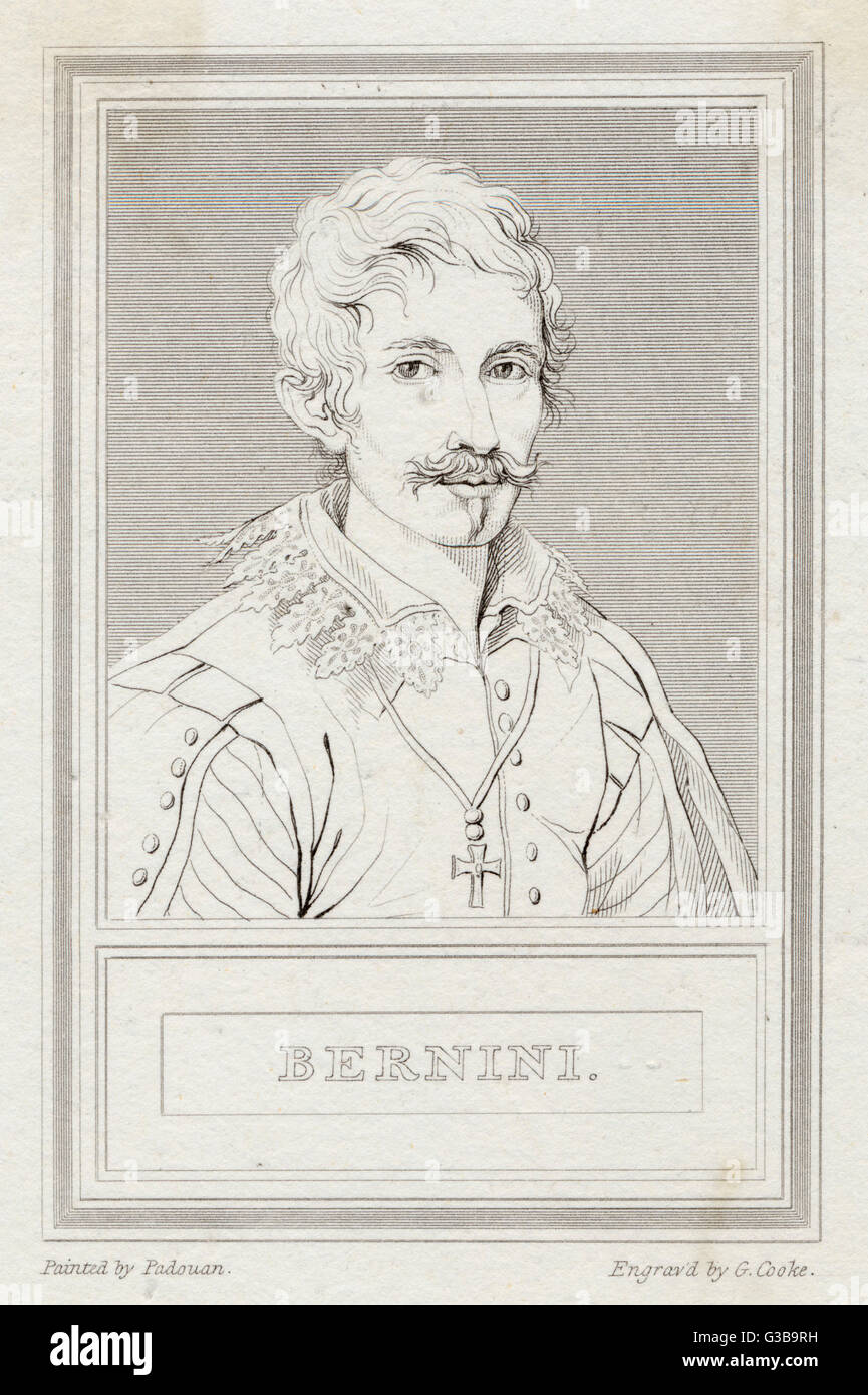 GIOVANNI LORENZO BERNINI, italienischer Bildhauer, Architekt und Maler. Datum 15981680
