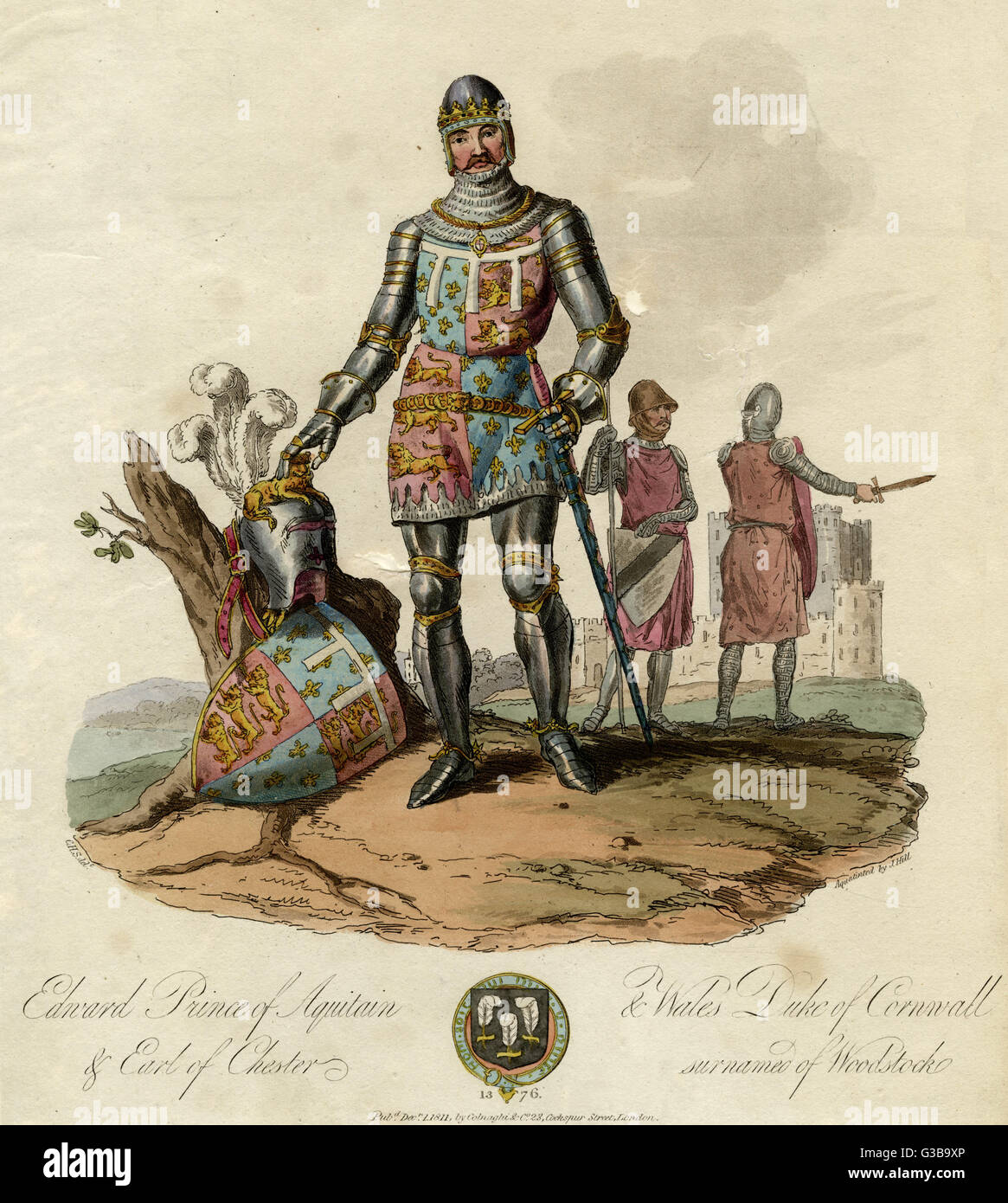 EDWARD, der schwarze Prinz von WALES ältester Sohn von Edward III Datum: 1330-1376 Stockfoto