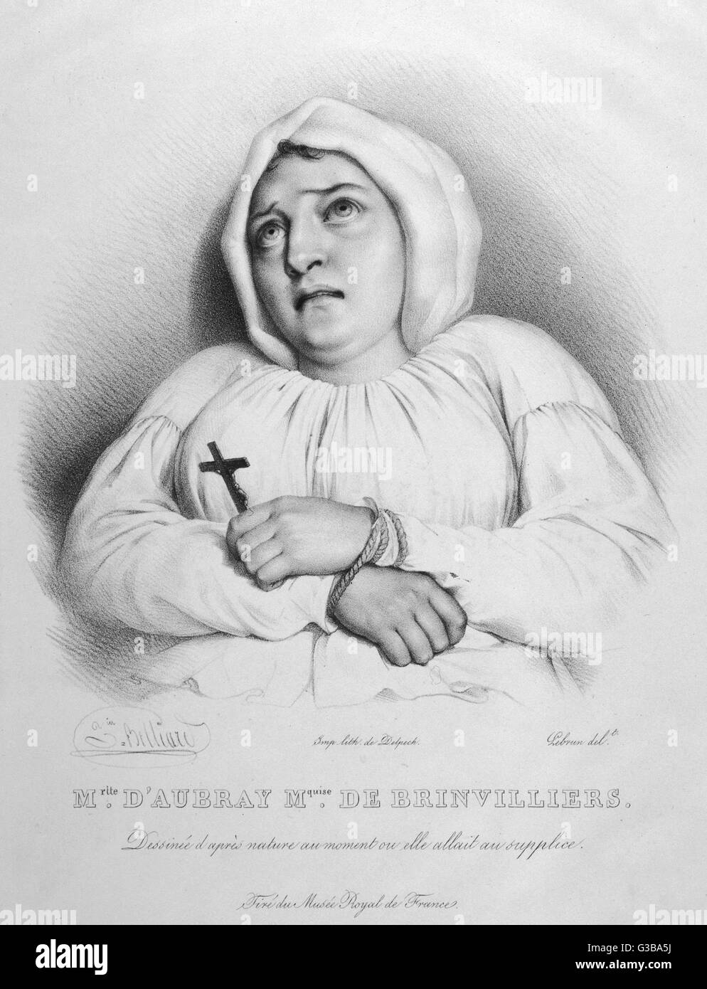 Die Marquise - Brinvillier Stockfoto