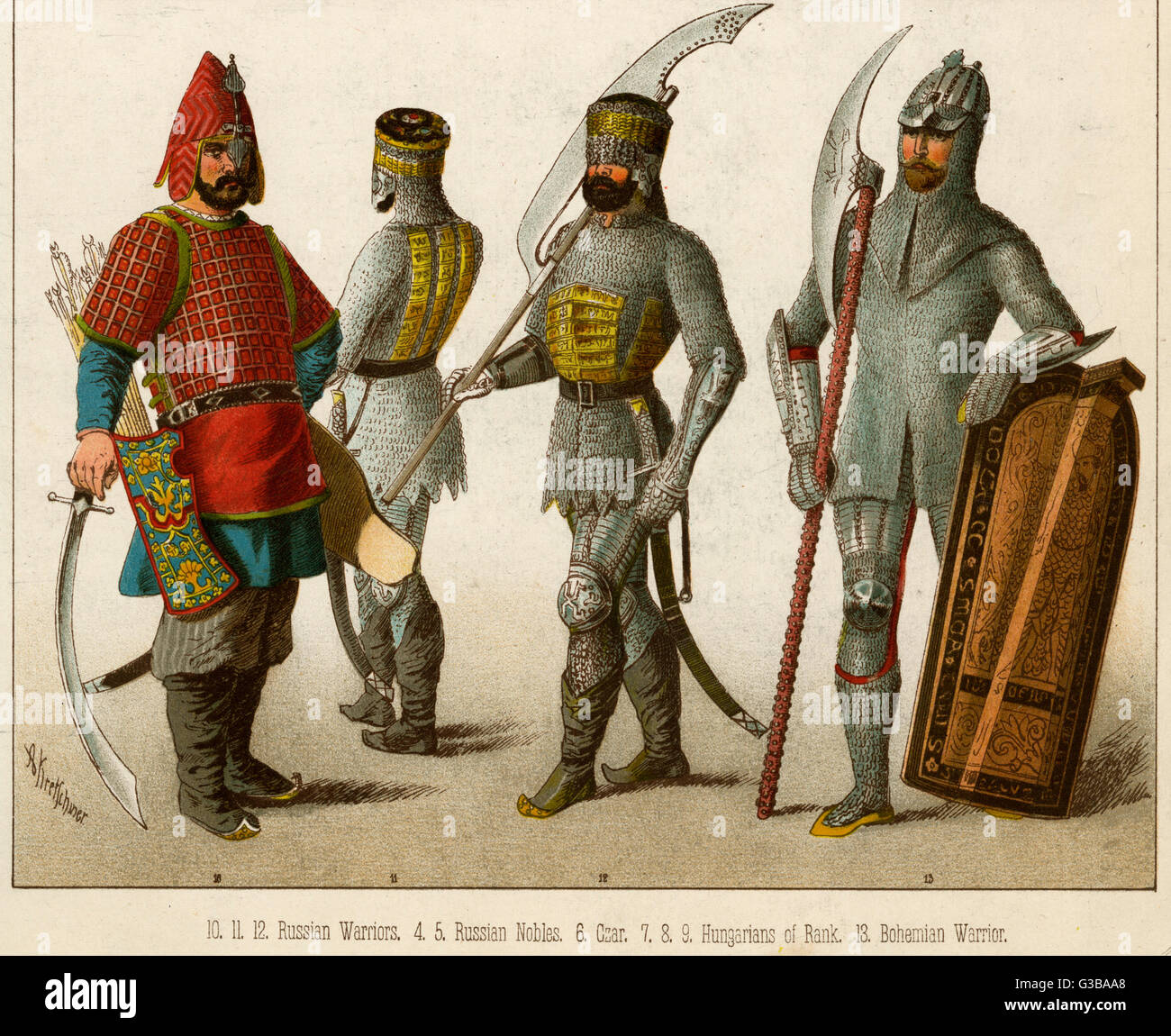 Datum der slawischen Krieger Stockfotografie Alamy