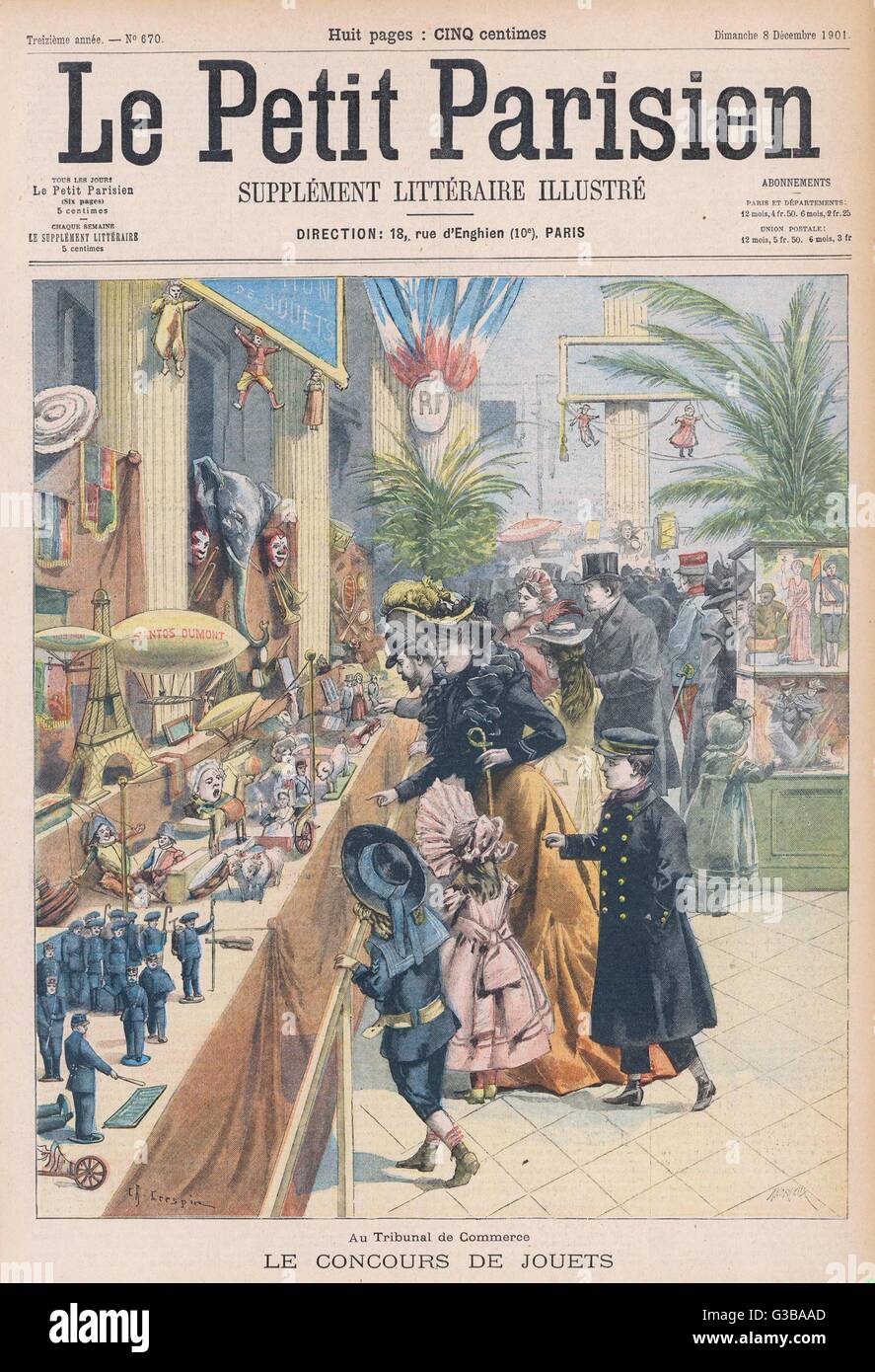 SPIELZEUG AUF DER PARISER AUSSTELLUNG Stockfoto