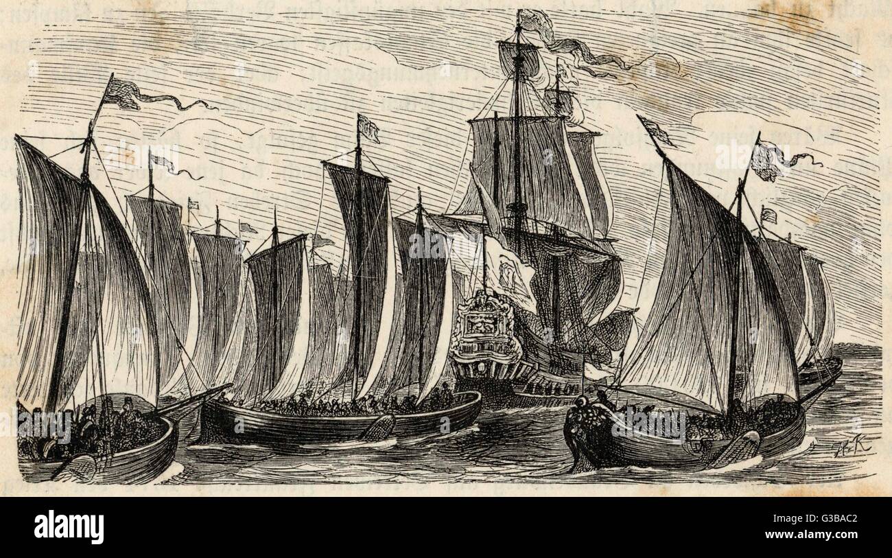 DEUTSCHE HANDELSSCHIFFE Stockfoto