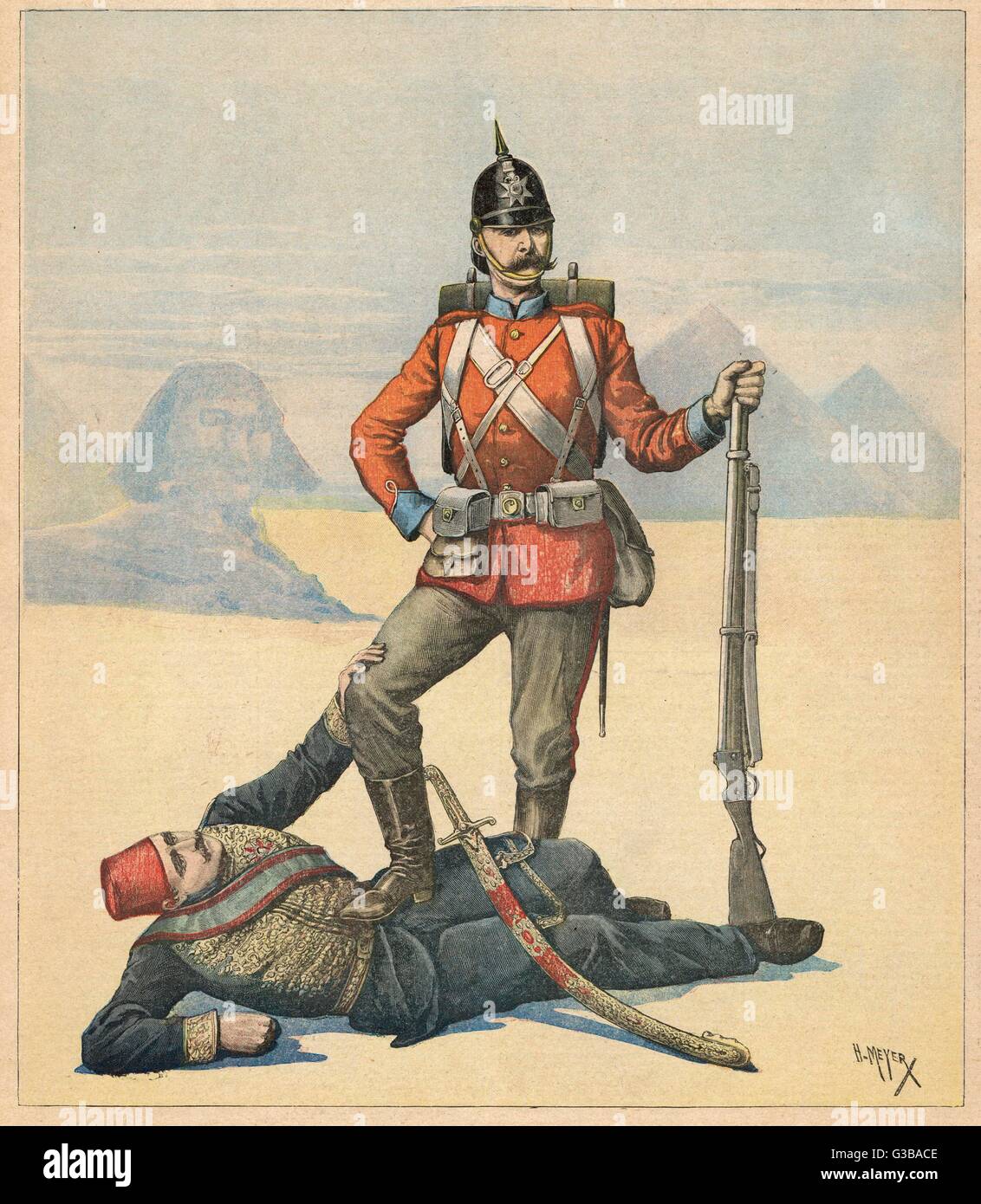 BRITISCH IN ÄGYPTEN/1893 Stockfoto