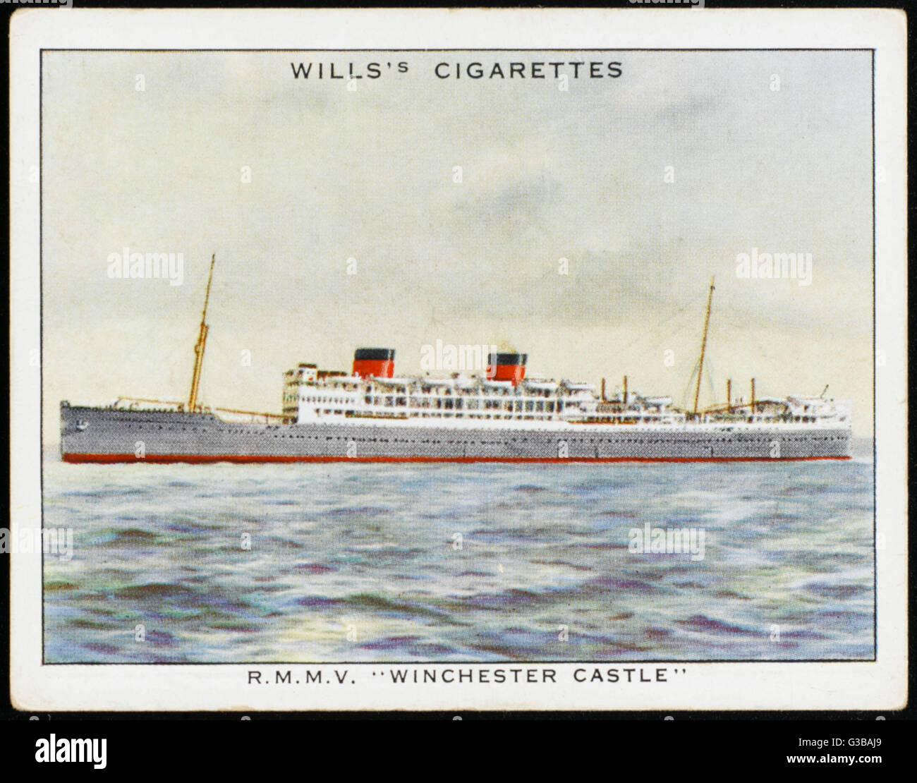 Passagierschiff der Union-Castle Line.        Datum: 1930 Stockfoto