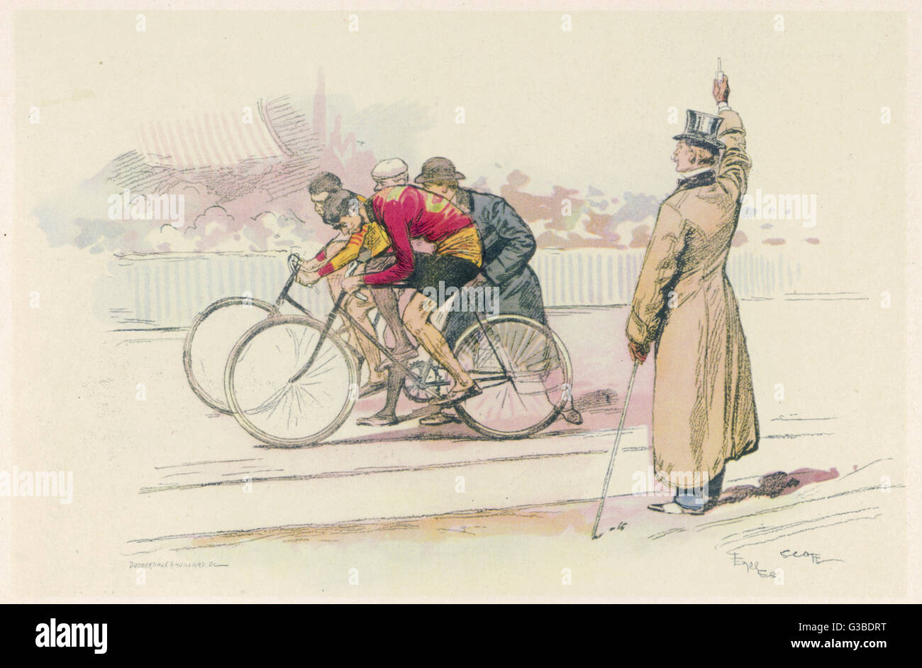 Speed Contest 1897 Stockfoto