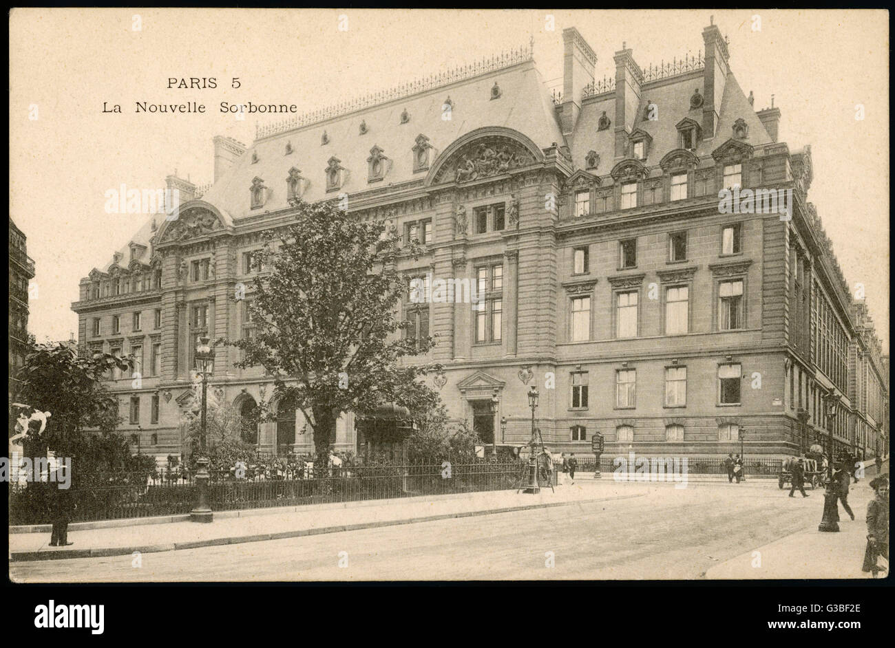 Die Sorbonne, Paris: Außenansicht.        Datum: 1905 Stockfoto