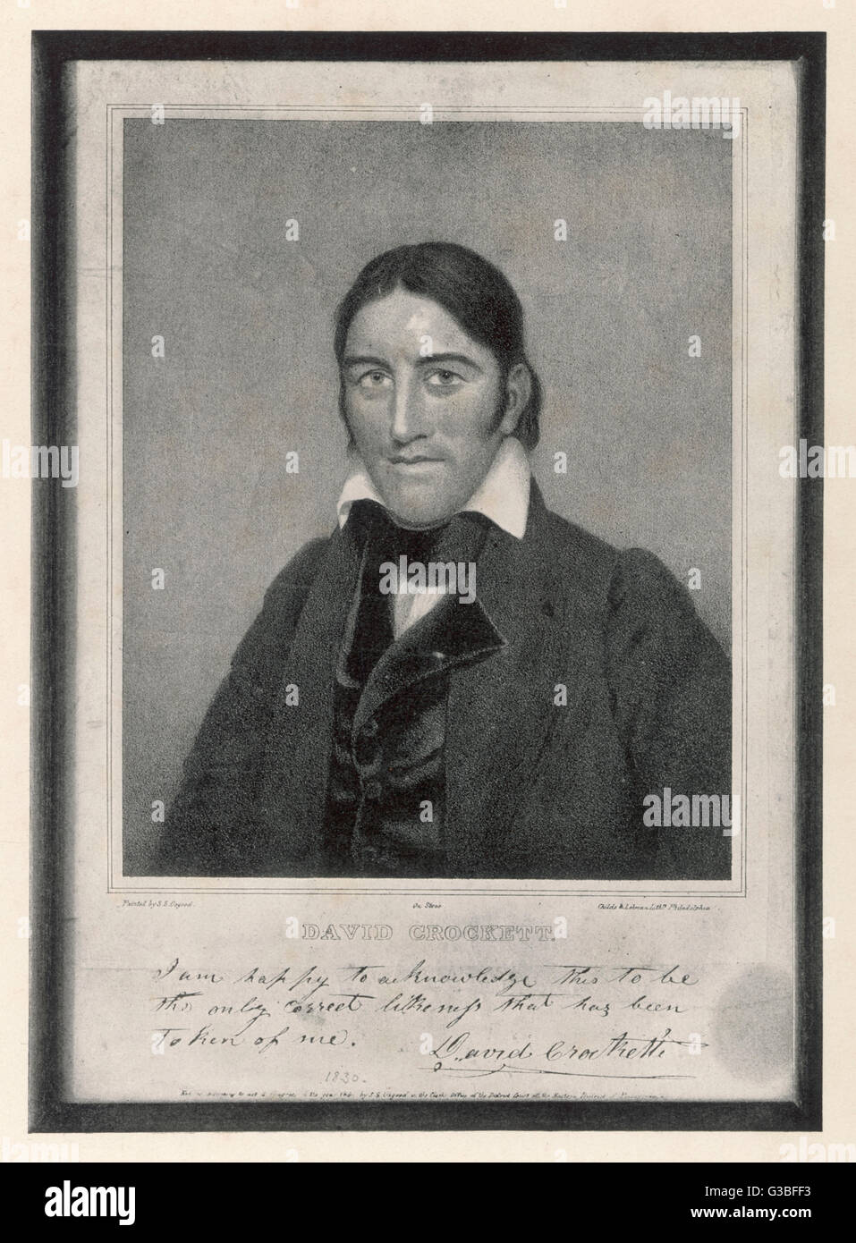 DAVY CROCKETT Stockfoto