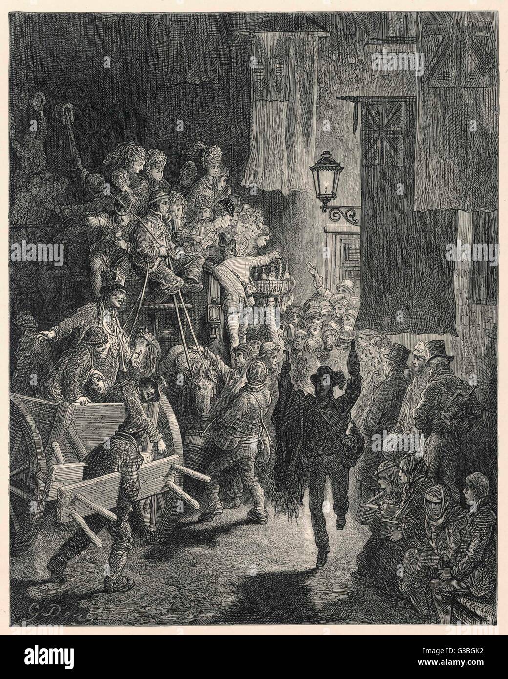 Zurück vom Derby (Dore) Stockfoto