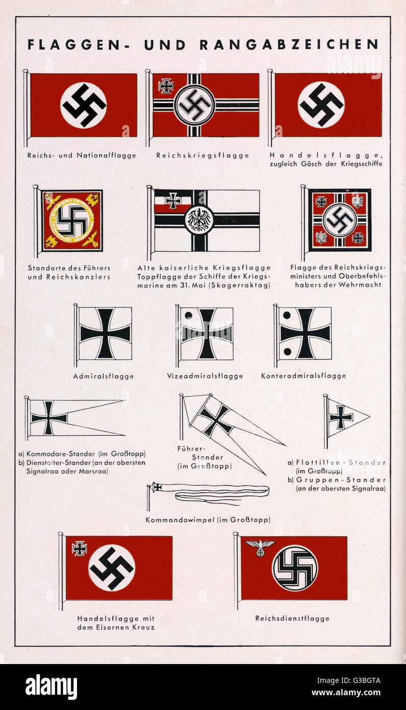 NAZIDEUTSCHLAND-FLAGGEN Stockfoto