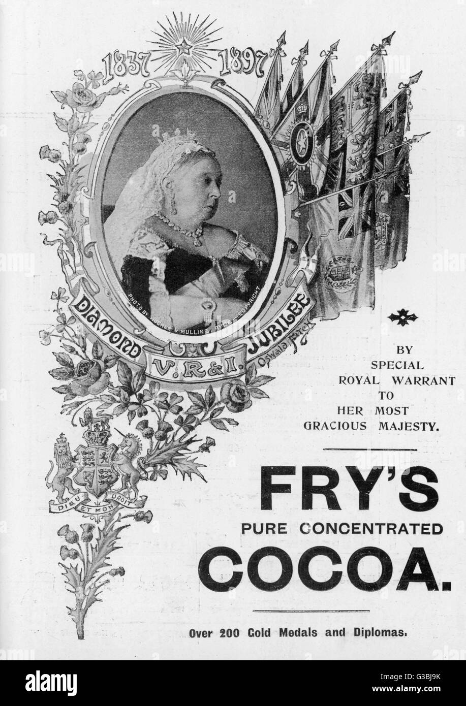 FRY'S COCOA AD./VICTORIA Stockfoto