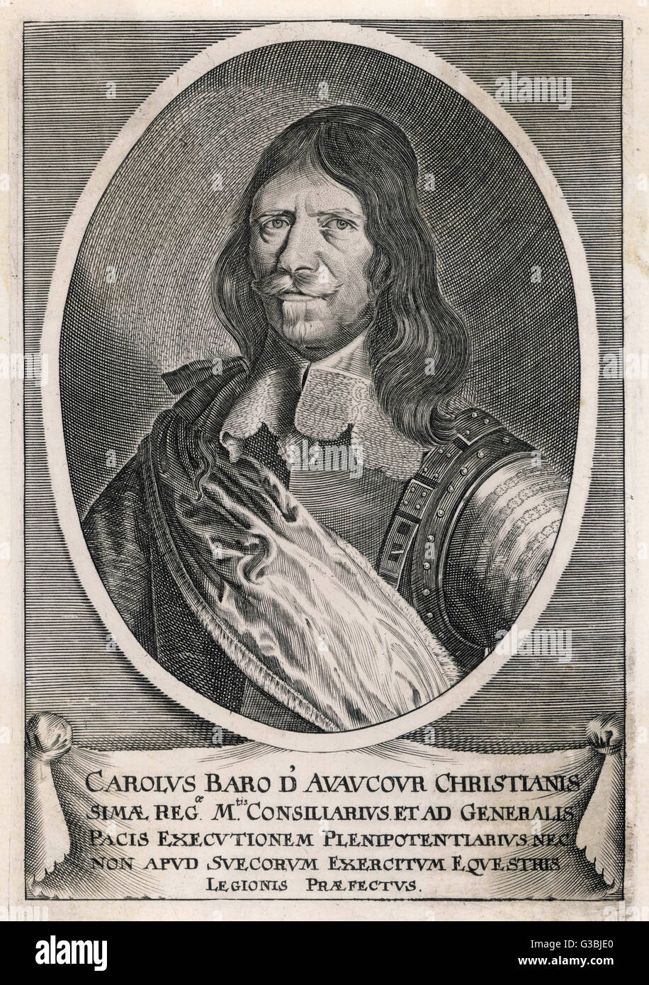 CHARLES DU BOIS D'AVAUCOUR Stockfoto