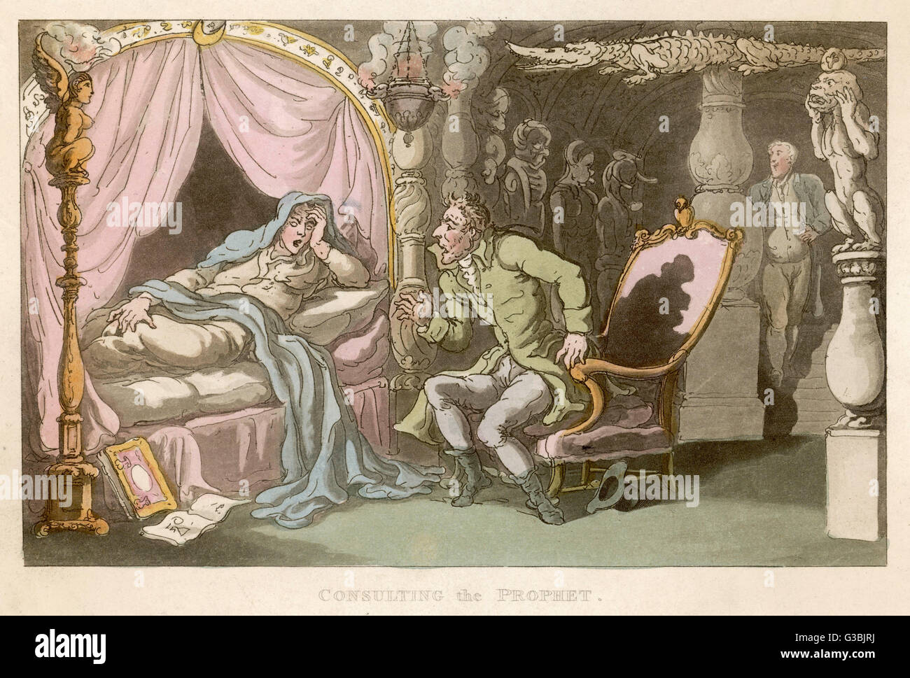 ICH BERATE MICH MIT DEM PROPHETEN Stockfoto