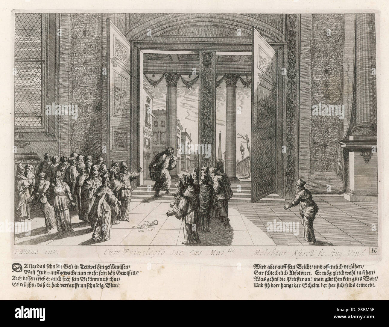 Judas Bedauert, Dass Er Jesus Verraten Hat Stockfotos und -bilder