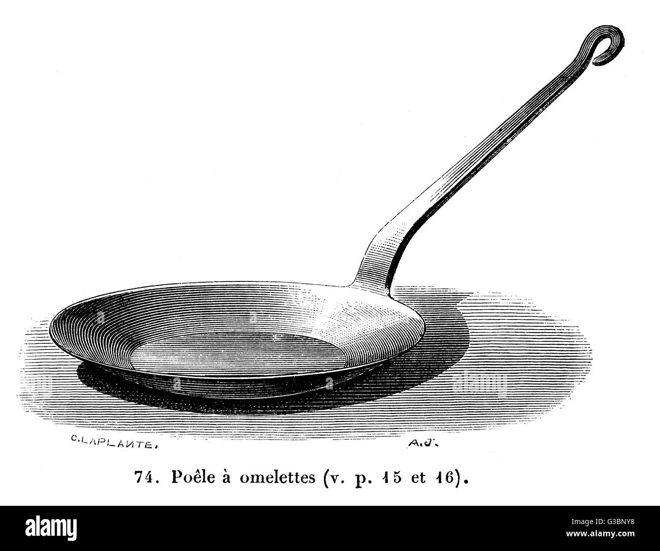 OMELETTE PAN Stockfoto