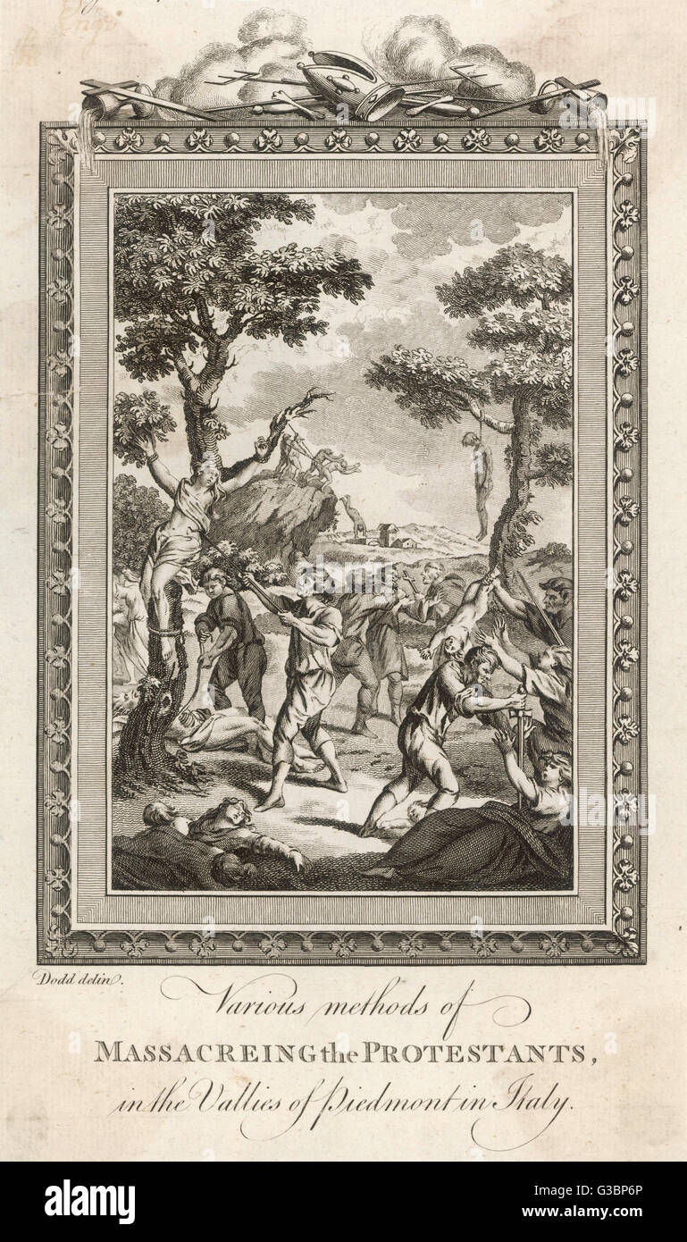 PROTESTANTEN GEFOLTERT Stockfoto