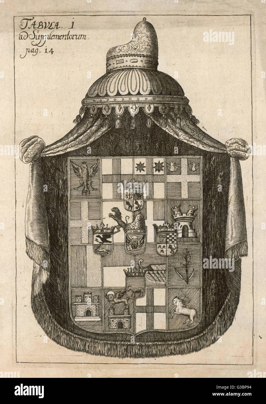 WAPPEN C.18TH Stockfoto