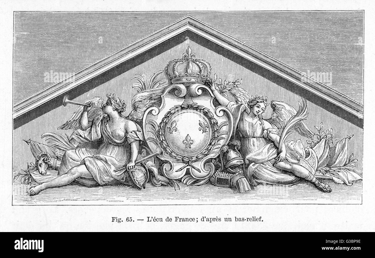 FRANZÖSISCHES WAPPEN Stockfoto