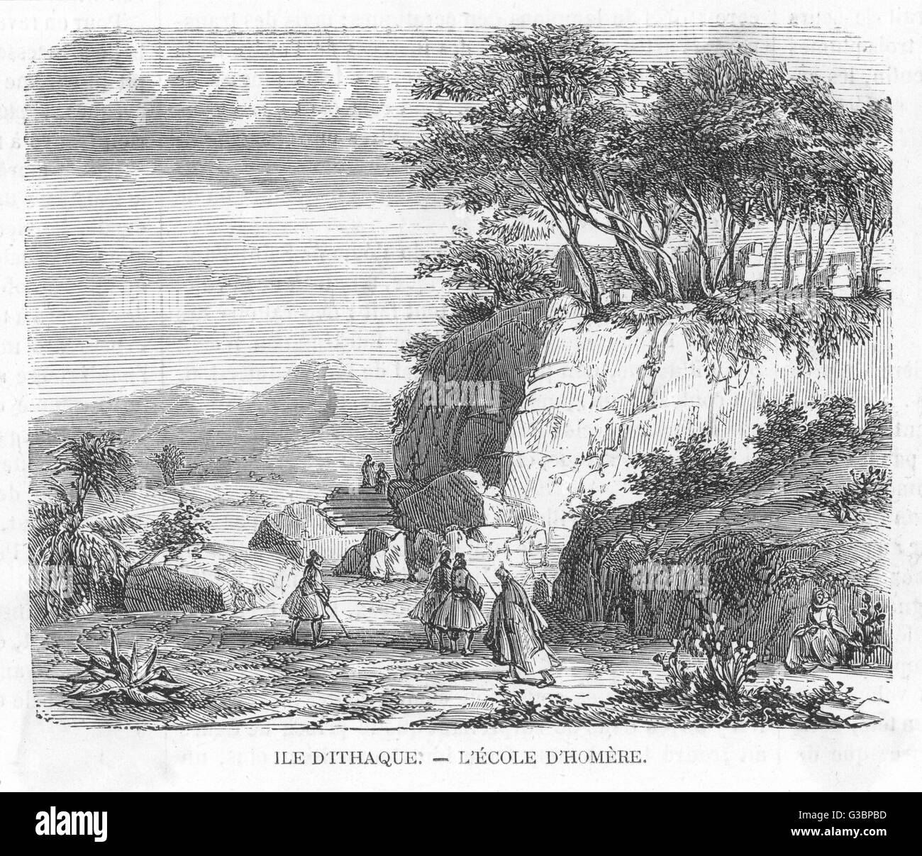 GRIECHENLAND/ITHACA 1863 Stockfoto