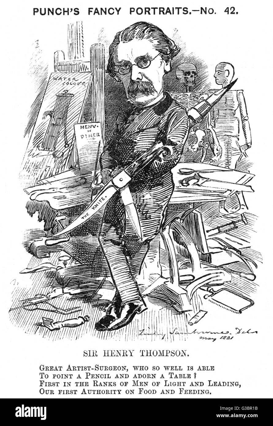 SIR HENRY THOMPSON Medizin- und Schriftsteller Datum: 1820-1904 Stockfoto