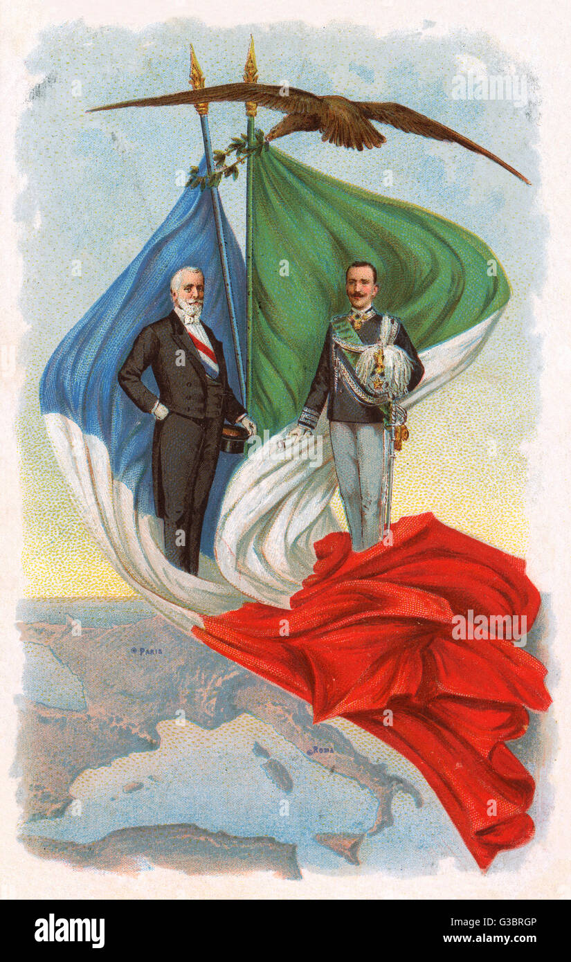 Französisch-italienischer Konvent von 1902 Stockfoto