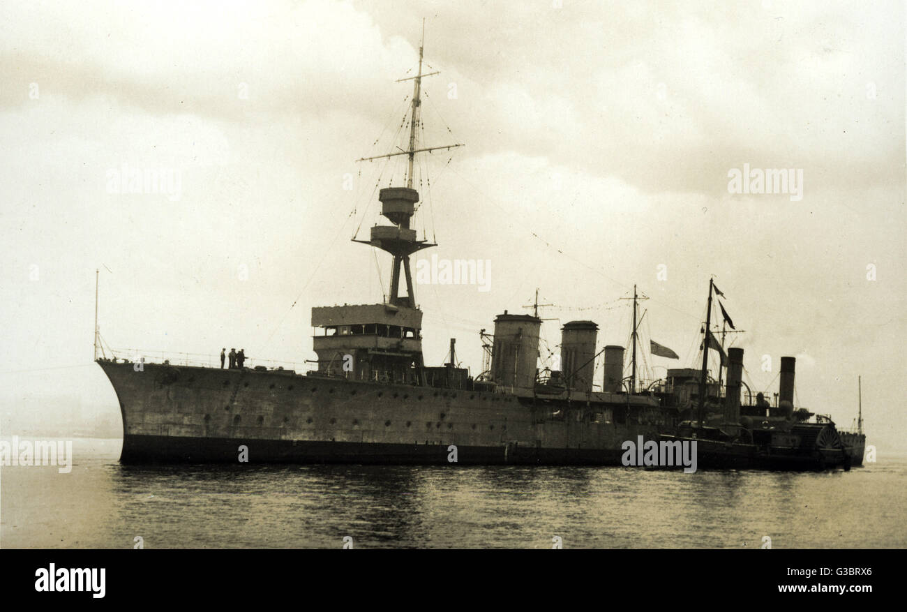 HMS Centaur, britischer leichter Kreuzer Stockfoto