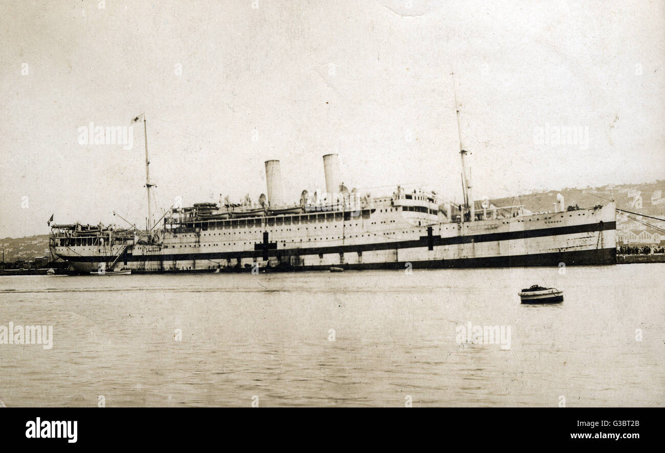 SS Kanada, Krankenhausschiff, WW1 Stockfoto