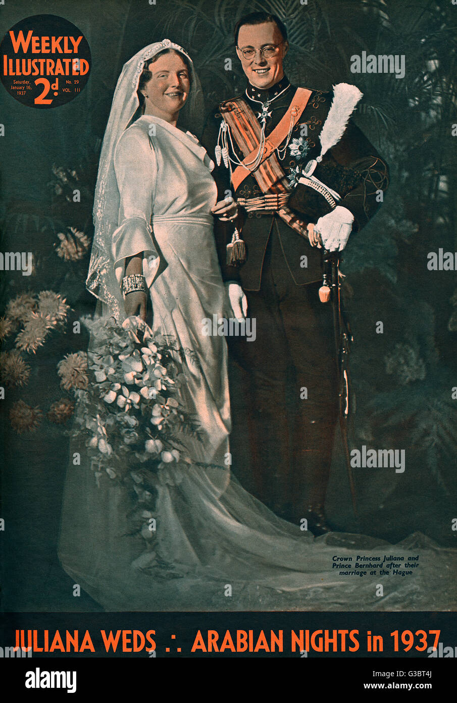 Kronprinzessin Juliana und Prinz Bernhard Stockfoto