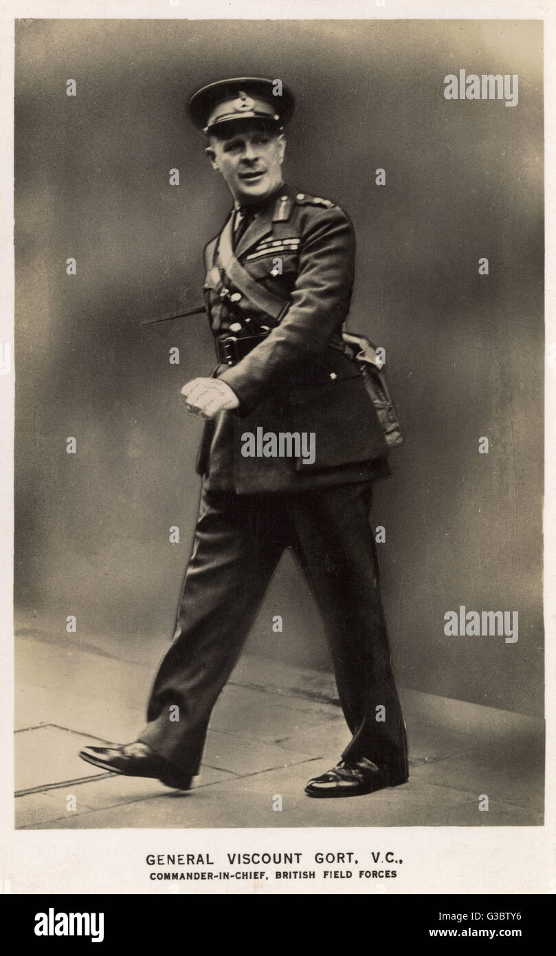 General Viscount Gort, VC - Militärbefehlshaber - WW2 Stockfoto