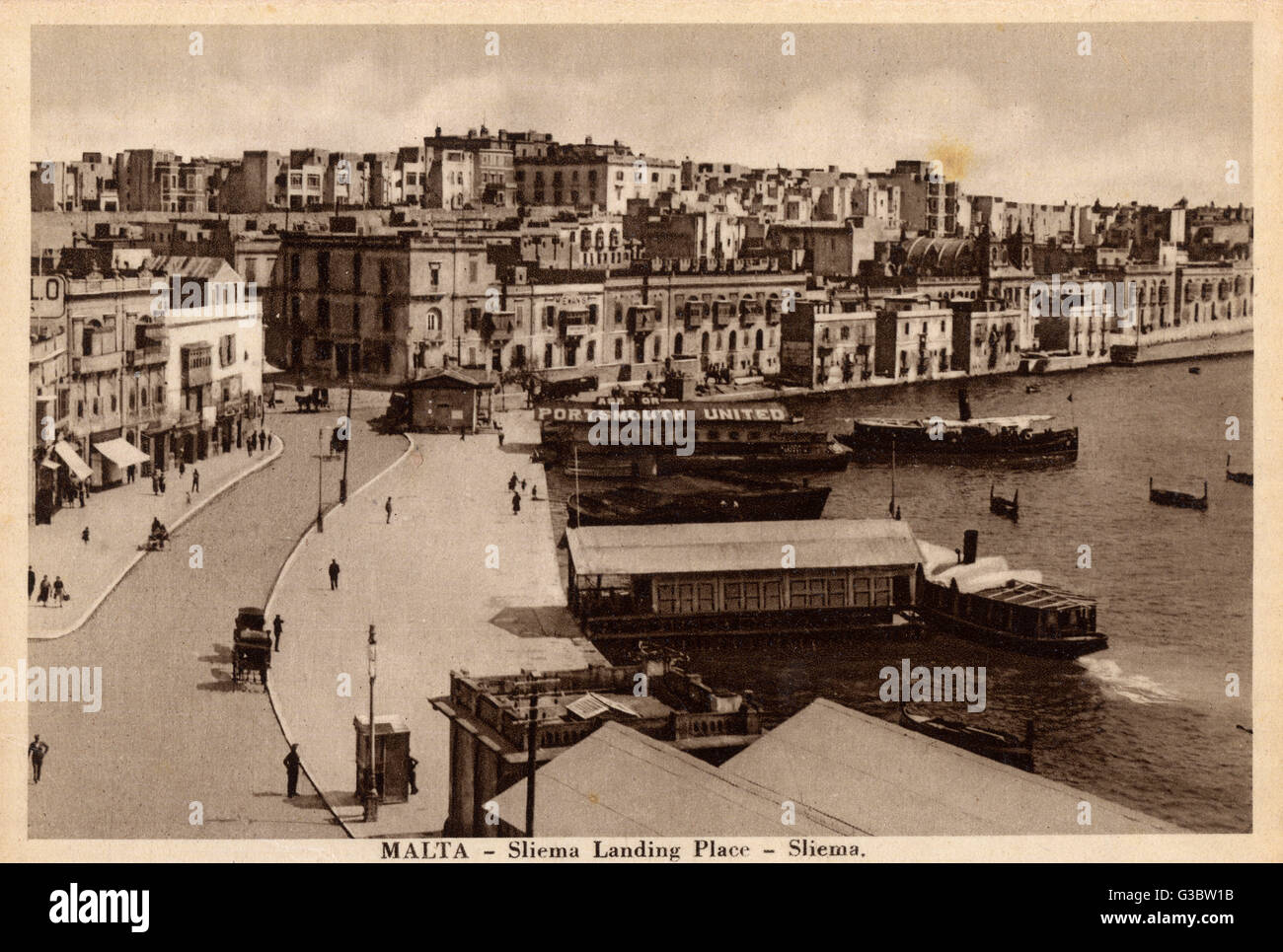 Malta - Sliema Landing Place Stockfoto