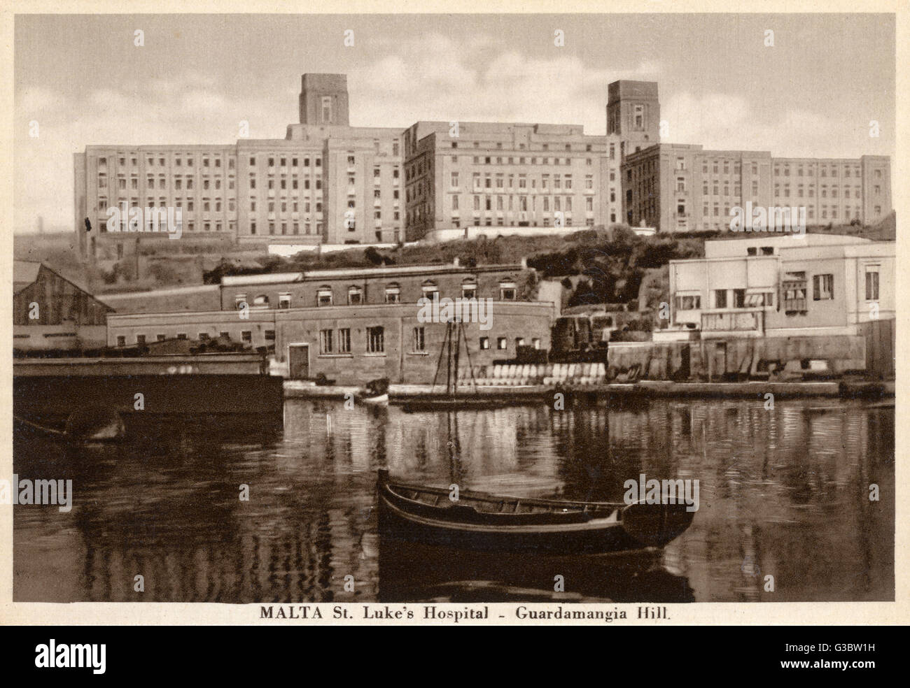Malta - St. Luke's Hospital - Guardamangia Hill Stockfoto